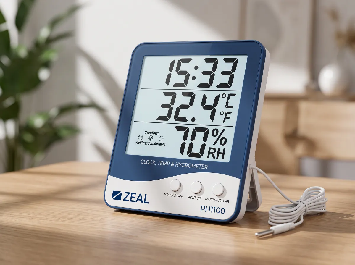 Zeal Digital Hygrometer, Humidity and Temperature Meter PH1100 thumbnail