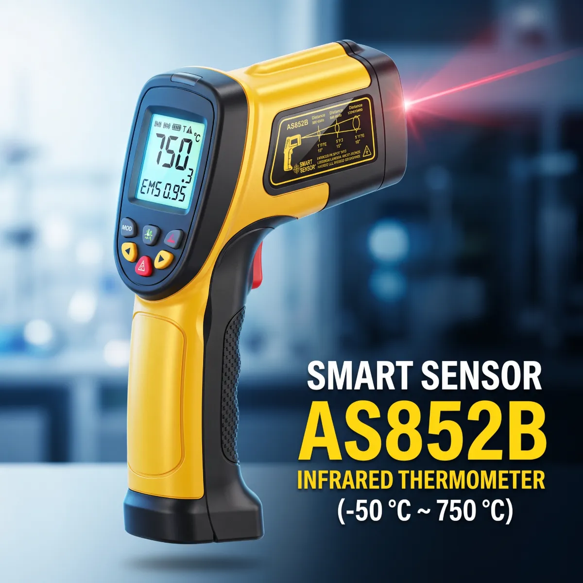 Infrared Thermometer AS852B Smart Sensor